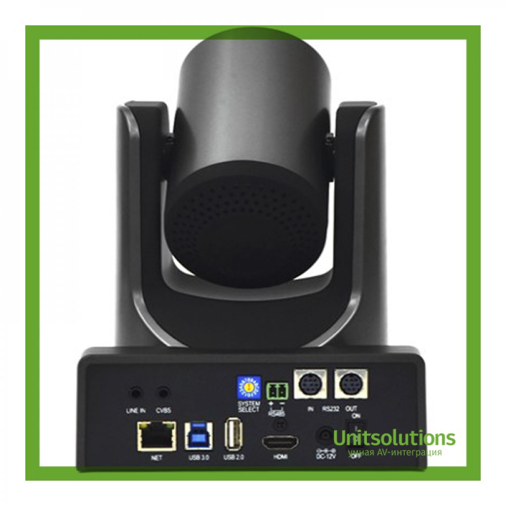 PTZ-камера CleverMic 1220UHN-L POE Black (FullHD, 20x, USB 3.0, HDMI, LAN)